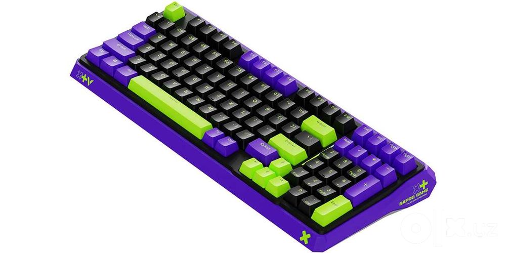Rapoo ESK750-98 Black Purple Green игровая клавиатура