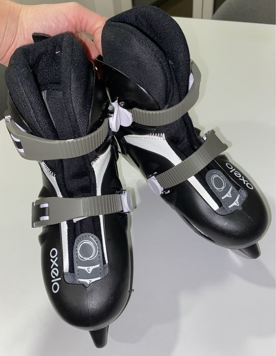 Patine Oxelo Negre, mărime reglabilă 30-32