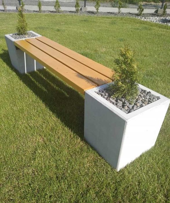 Скамейке вазон урна