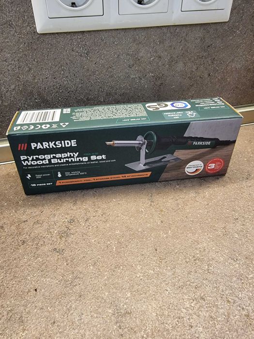 Батерия Parkside 2Ah + зарядно пирограф ГАРАНЦИЯ