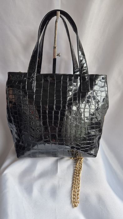 Geanta piele lacuita Nicoli