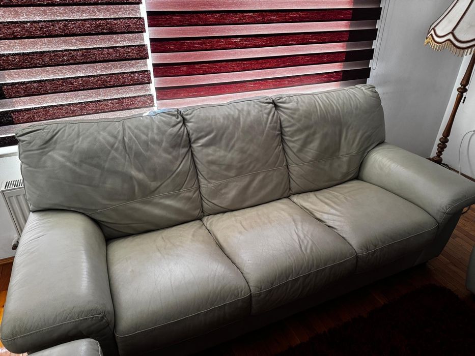 Set Canapea si fotolii piele naturala