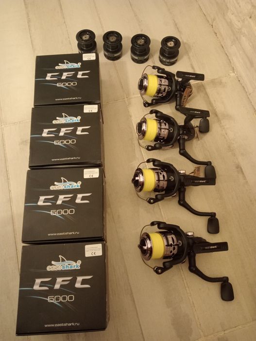 Set 4 Lansete 3m acțiune 100-200gr + 4 Mulinete Cfc 5000