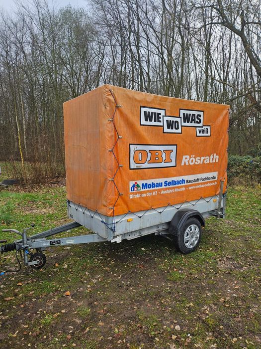 Remorcă STEMA 1000 kg cu frână, TÜV NOU, stare impecabilă, recent adusă Germania