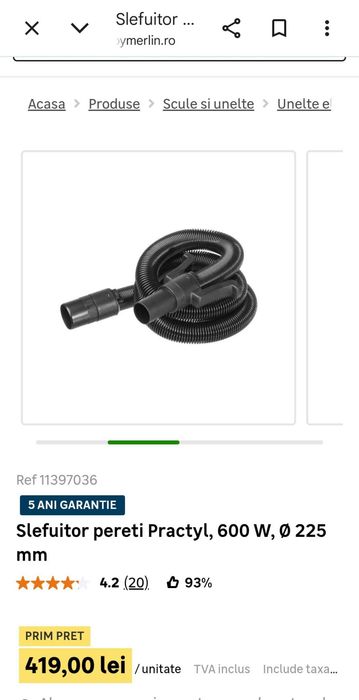 Slefuitor Practyl (LeroyM) 600W, Ø 225 mm