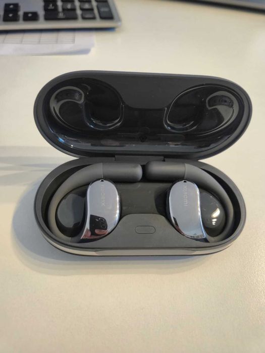 Casti Open-Ear Xiaomi OpenWear Stereo True Wireless,Bluetooth 5.3, Hi-Res Audio, AI Noise Cancellation, Cosmic Grey