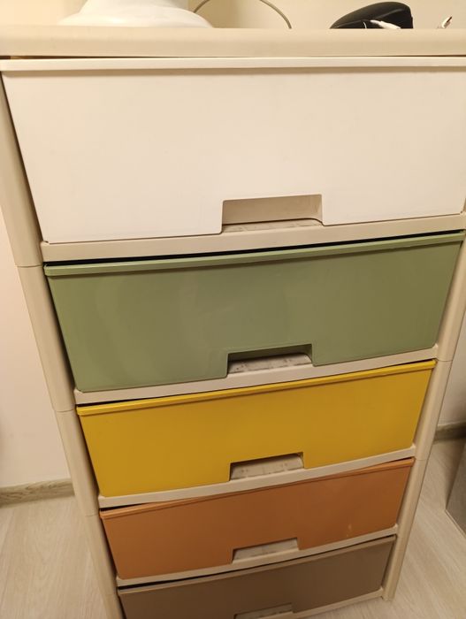 Пластиковый комод 36×100×56см
