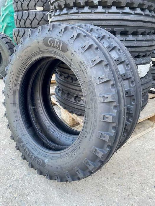 5.00-16 cu 6 pliuri cauciucuri noi marca GRI pentru tractor fata