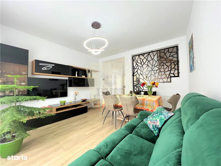 Casa individuala moderna complet utilata cu 4 camere 2 bai garaj