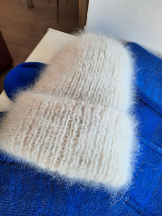 Варежки из собачьей шерсти и пуха