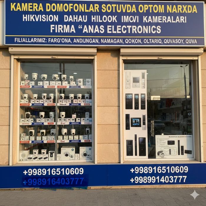 Kuzatuv Kameralari Optom Arzon Magazin Fargona Vodiyda Filiallarimiz b