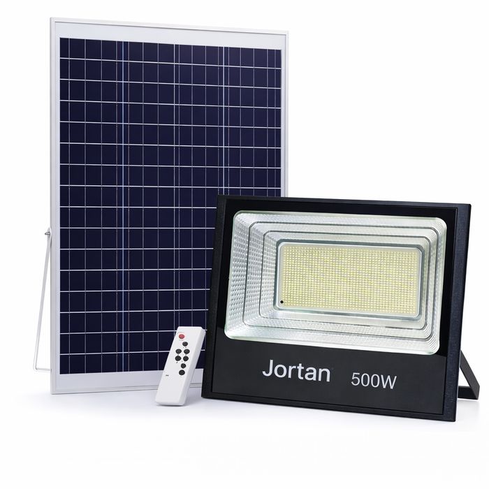 Proiector led solar exterior reîncărcabil cu panou  300w / 500w