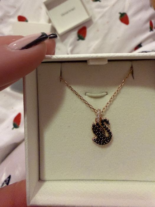Колие и обеци swarovski swan