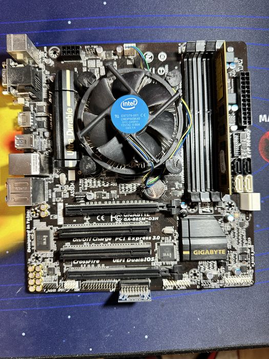 Kit complet placa de baza, cpu, cooler, ram, sursa, HDD + cabluri