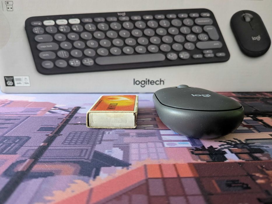 [Комплект клавиатура и мишка] Logitech Pebble 2 Combo - графит