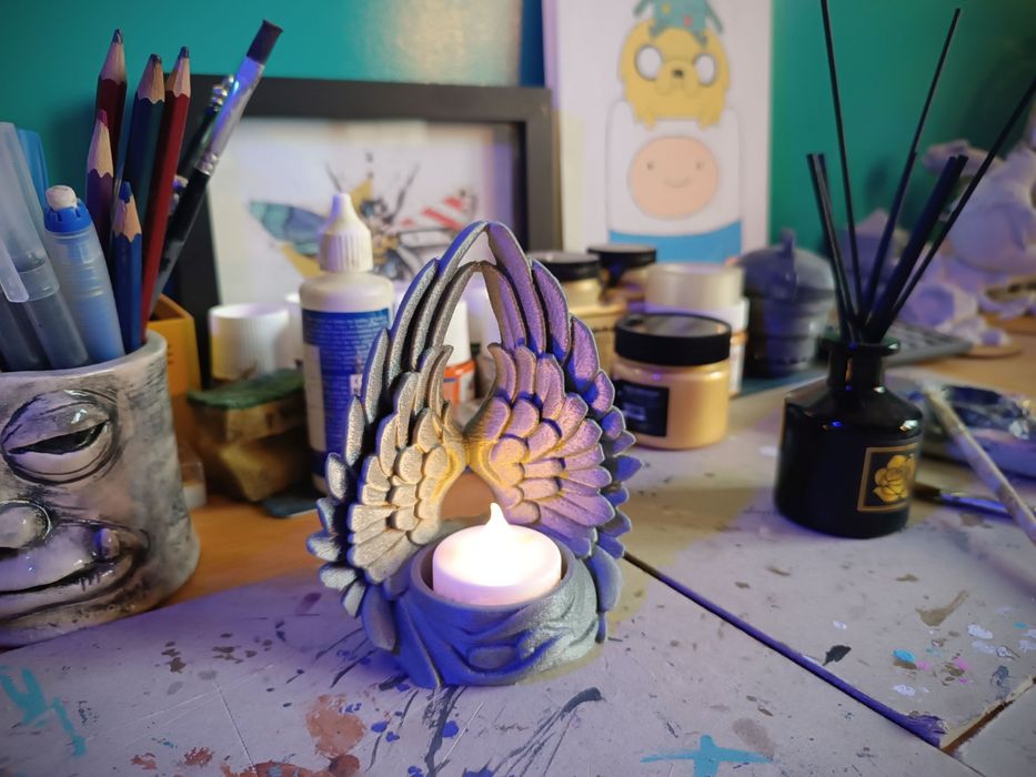 3Д Свещник - Крила