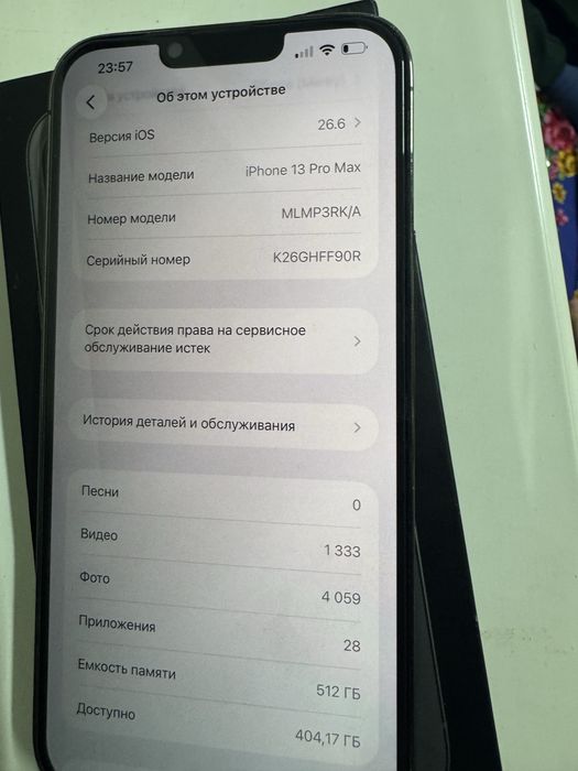 iPhone 13 Pro Max Black//512 gb
