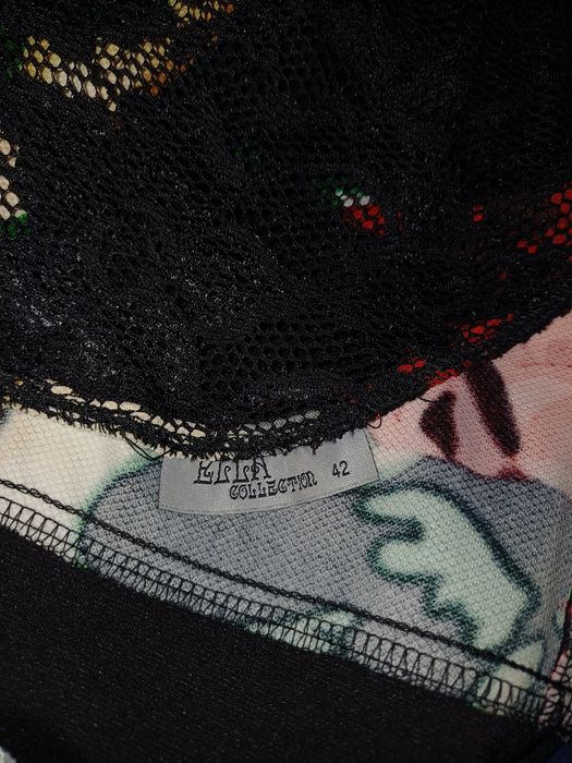 Rochie neagra cu flori - Noua