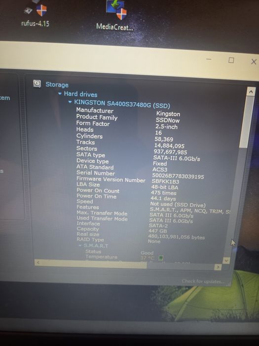Vând Laptop Dell Inspiron 15 – 8GB RAM – SSD Kingston 480GB – Windows 10