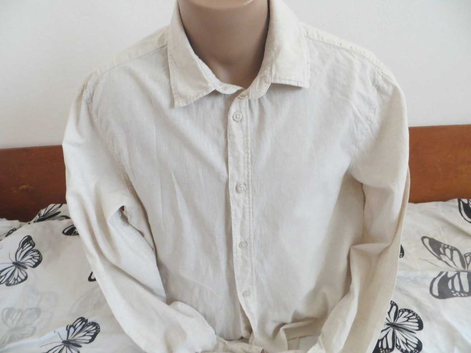 Мъжки ризи с дълъг ръкав от лен