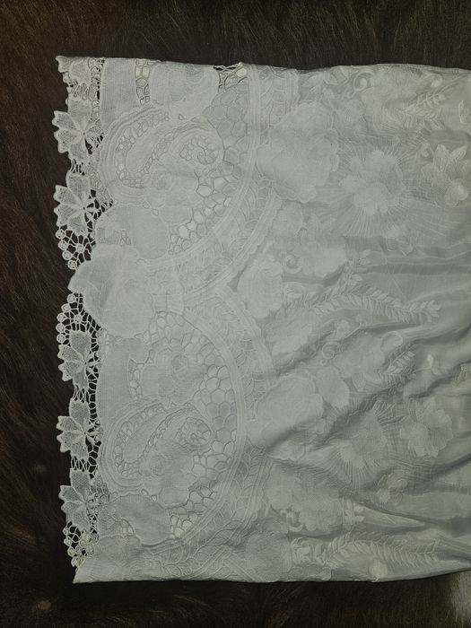 Vand rochie Nissa L 100% silk matase cu broderie