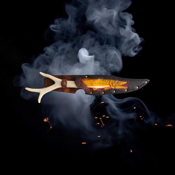 Нож щука риба лов ножка риболов