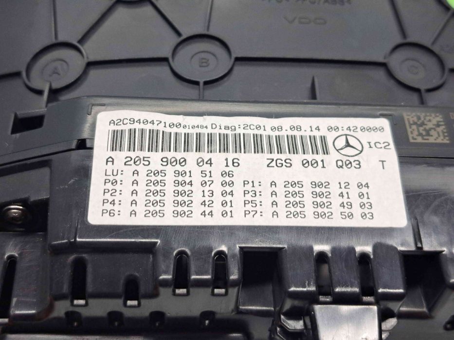 Ceas bord Mercedes Clasa C Combi (W205) [Fabr 2015-prezent] A205900041