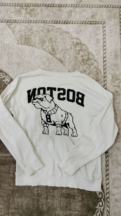 Свитшот белый на мальчика подростка