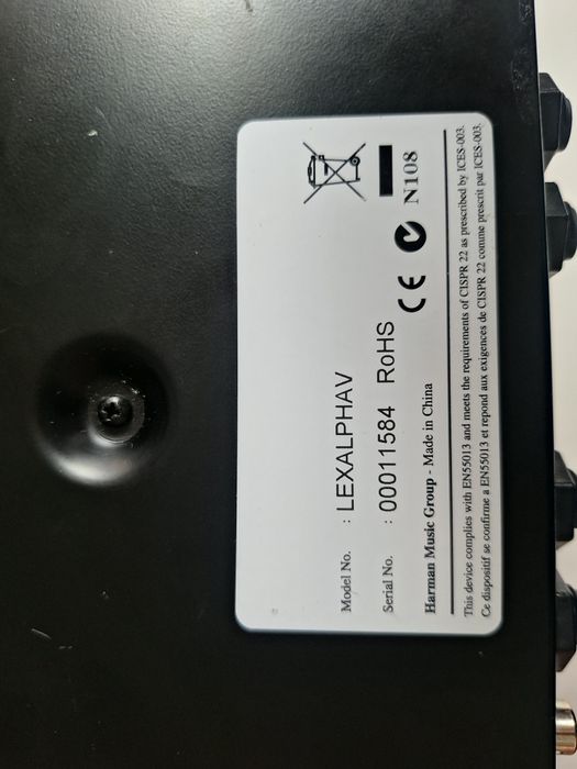 Звукова карта lexicon alpha