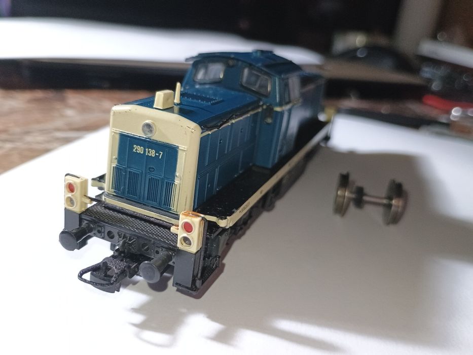 Locomotiva LDH, Roco DB BR 290, machetă trenuleț electric vagoane HO