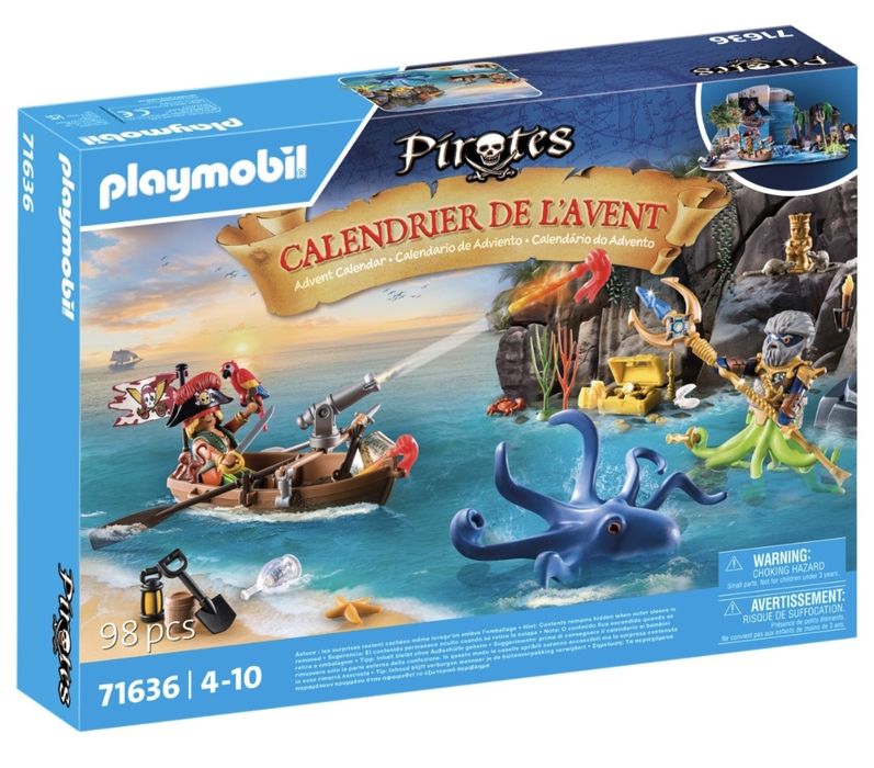 Игрален комплект Коледен Playmobil - Адвент календар: Пирати
