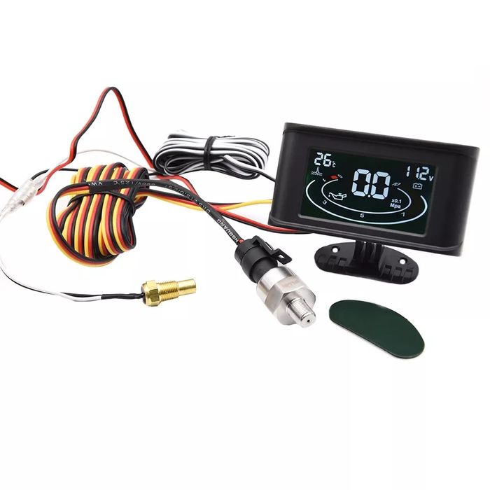 Display auto afișare tensiune 12 24v presiune ulei ,temperatura apa ,