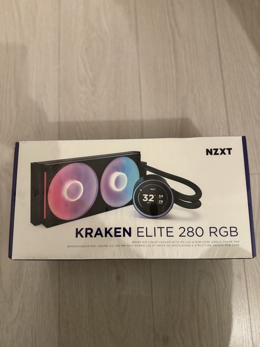 Răcitor lichid NZXT Kraken Elite 280 V2 RGB 280 mm , nou , cutie sigilata