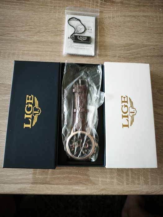 Часовник Lige Chronograph - Чисто Нов