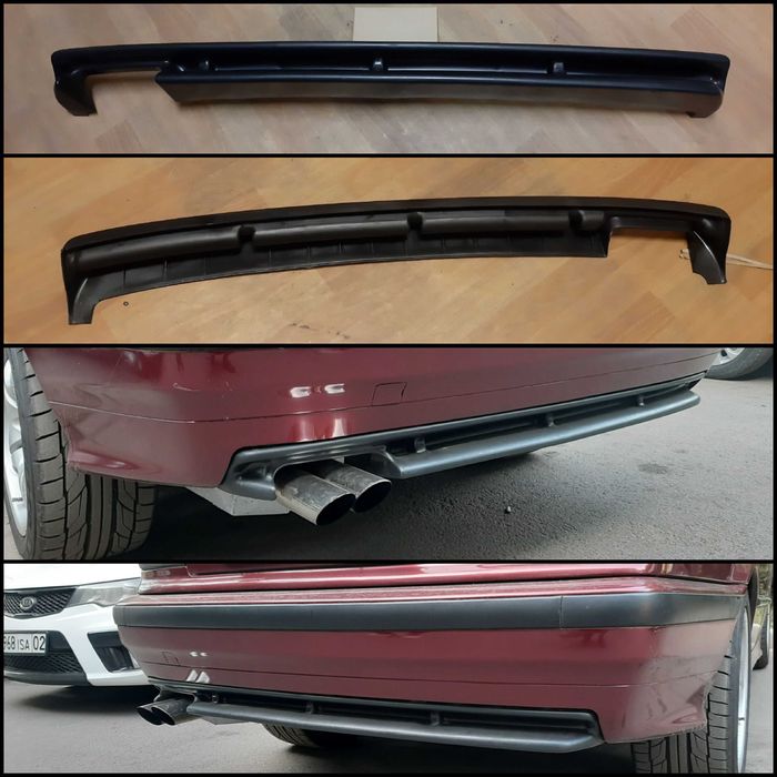 Е36 диффузор в бампер задний