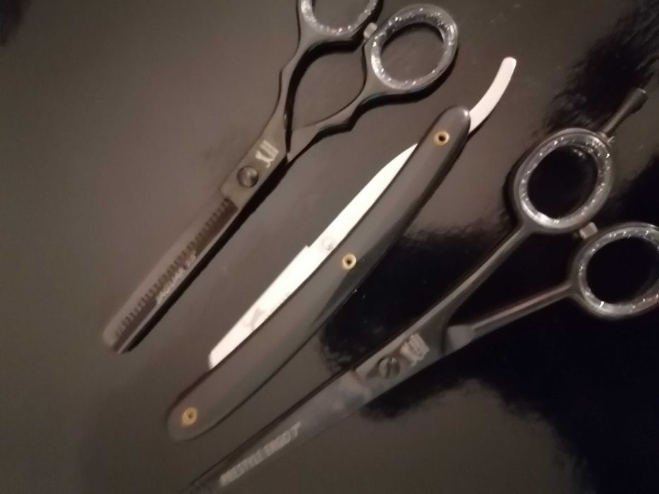 Set Foarfeci profesionale jaguar tuns filat brici 7