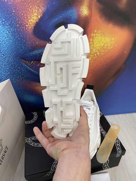 Adidasi Versace Greca piele naturala 100% Premium Full Box