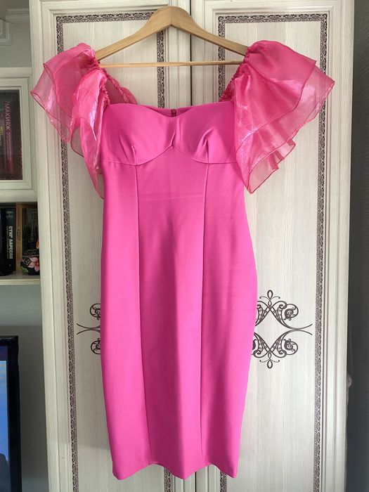 Платье 44 размера фуксия