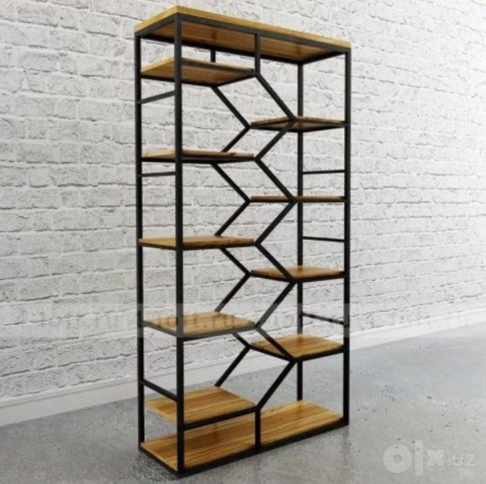 Uy, ofis va kafe uchun dizaynerlik loft stellajУй, офис ва кафе учун д