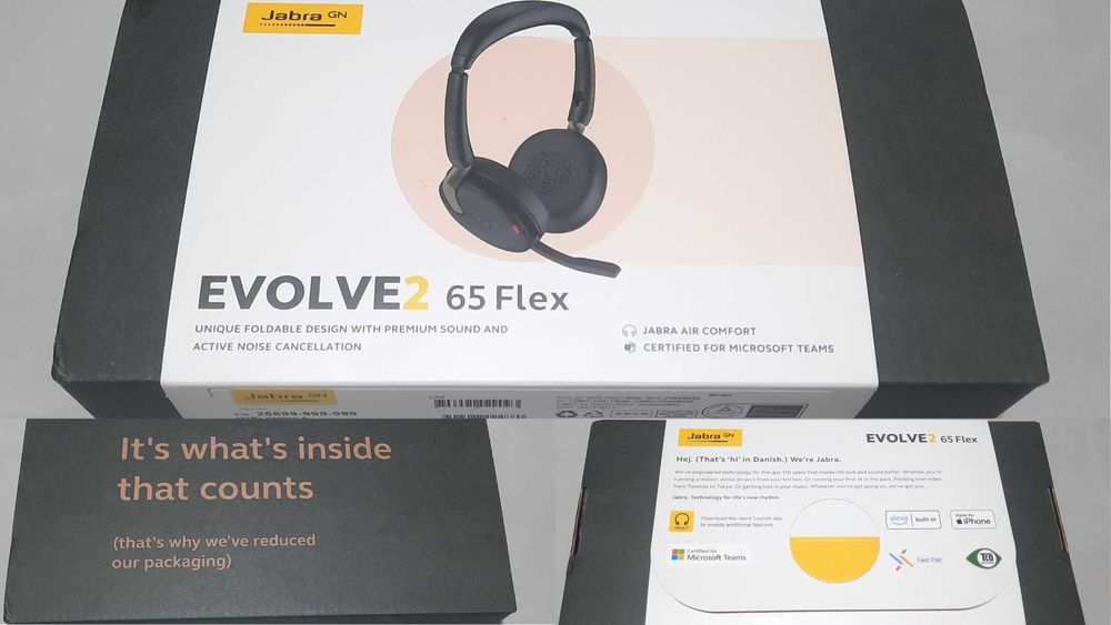 Слушалки Jabra Evolve2 65 Flex Wireless Stereo Headset Microsolft Teams