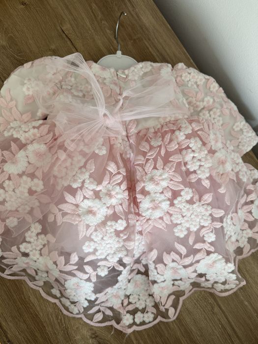 Rochita botez eleganta 1-3 luni 56-62 cm