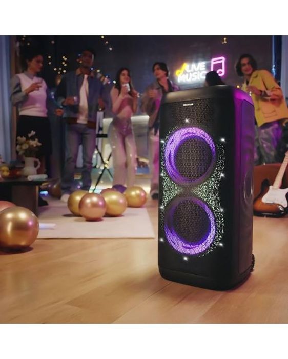 Нова Bluetooth тонколона/аудио система Hisense - HP500 Party Thunder 620 W