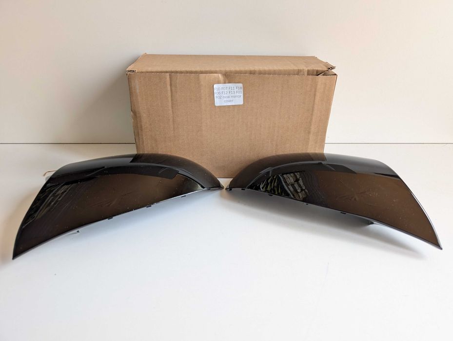 Капаци огледала BMW F10 F07 F11 F18 F06 F12 F13 F01 F02 черни БМВ