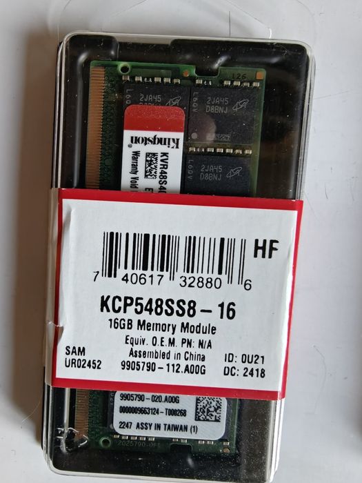 Kingston 2x16 GB DDR5 SODIMM 4800MT/s