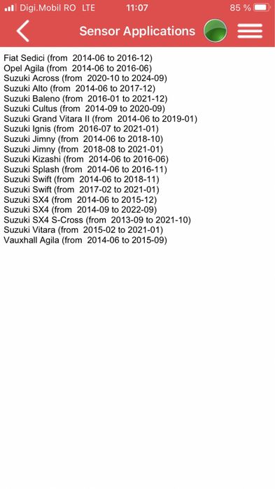 Senzori Presiune Suzuki Across/Alto/Baleno/Cultus/GrandVitara 2/Ignis