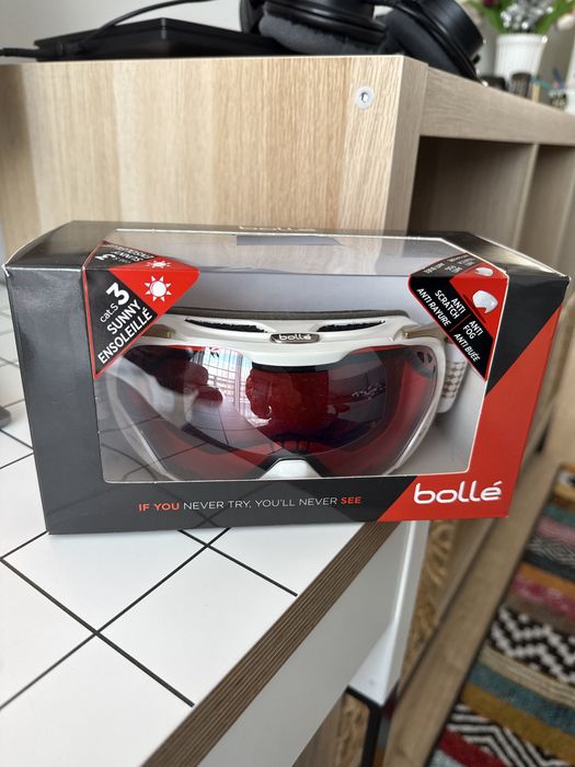 Ochelari ski dama Bolle Duchess white&gold