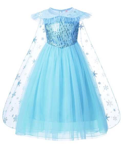 Rochita Elsa Frozen cu trena, marime 7-9 ani