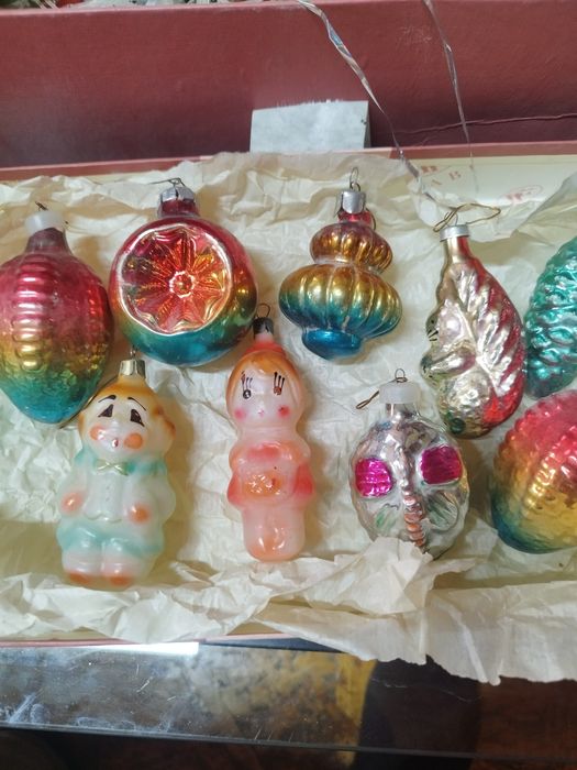 Новогодние игрушки на ёлку СССР