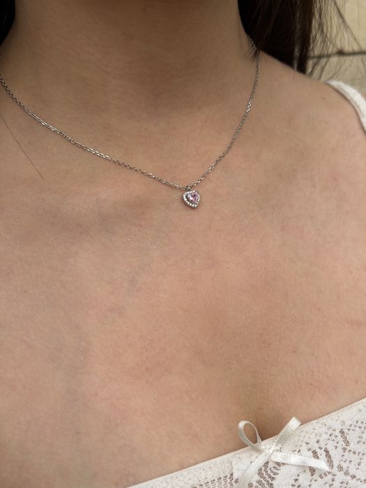 Серебрянная подвеска сердца