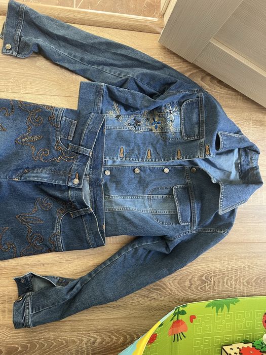 Джинсовая двойка, женская